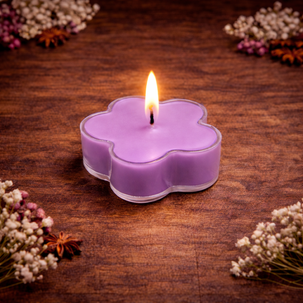 Flower Tea Light Candles