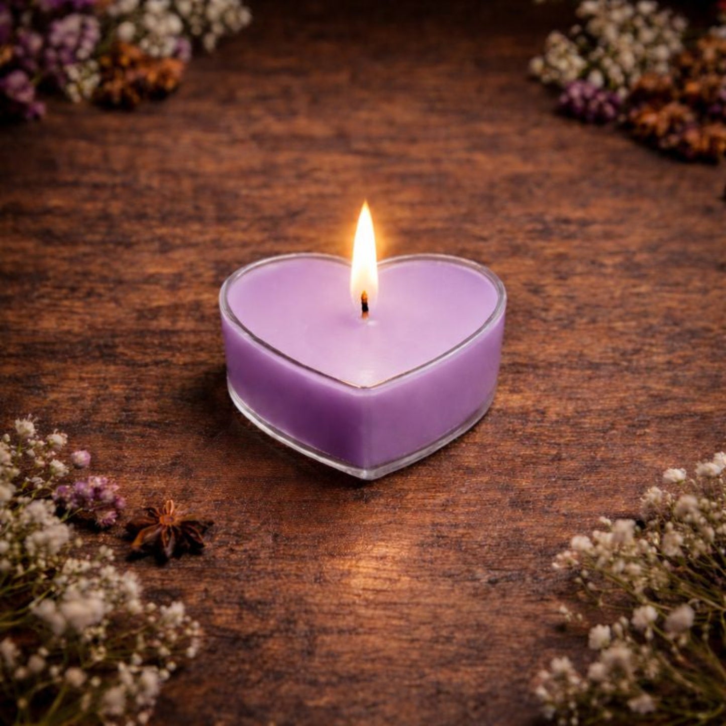 Heart-Shaped Tea Light Candle