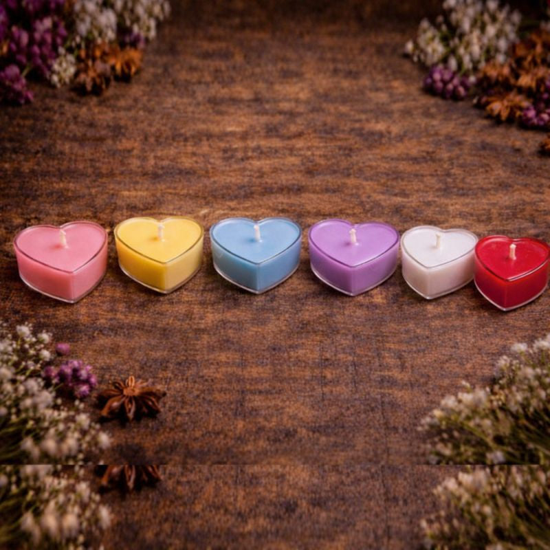 Heart-Shaped Tea Light Candle