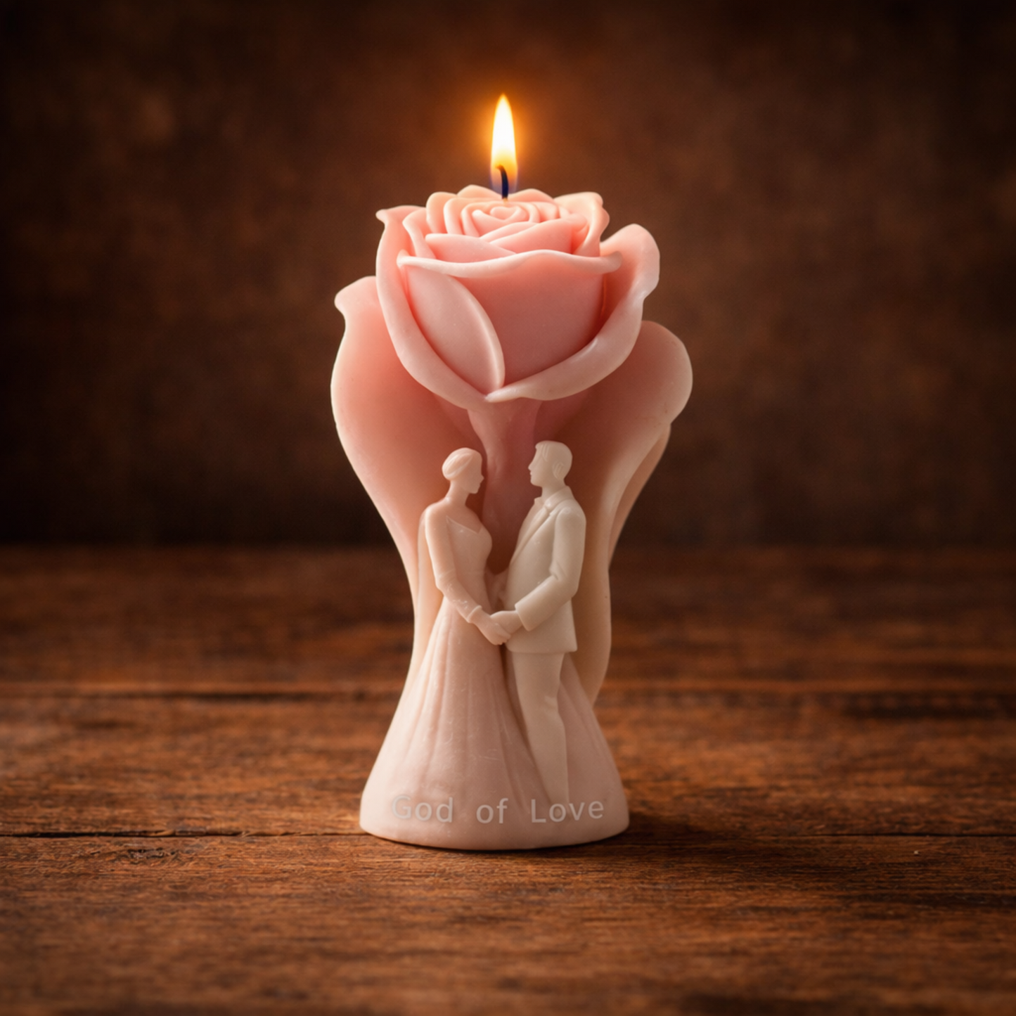 Rose Couple Candle