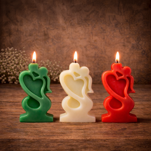 Abstract Love Couple Candle