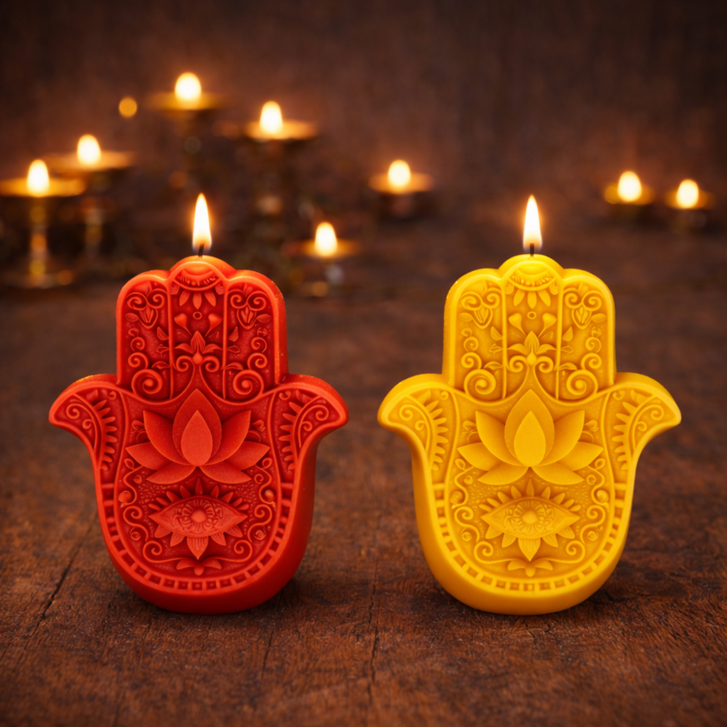 Hamsa Hand Candle
