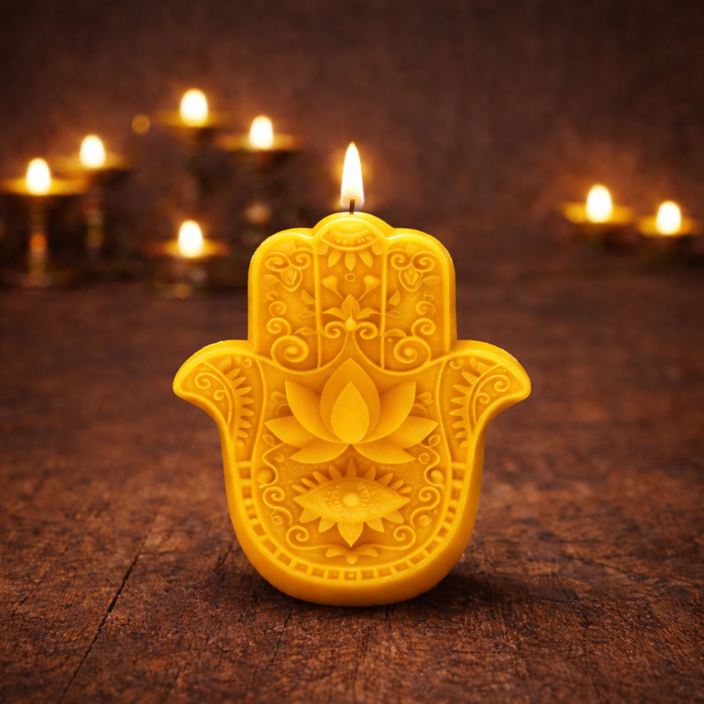 Hamsa Hand Candle