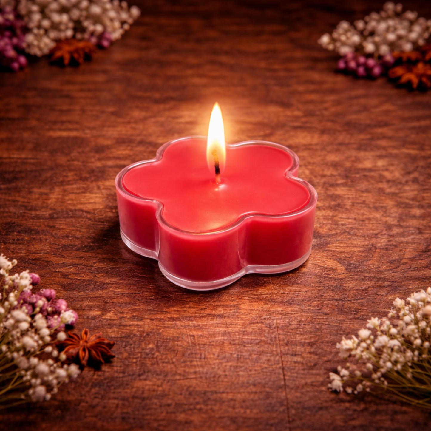 Flower Tea Light Candles