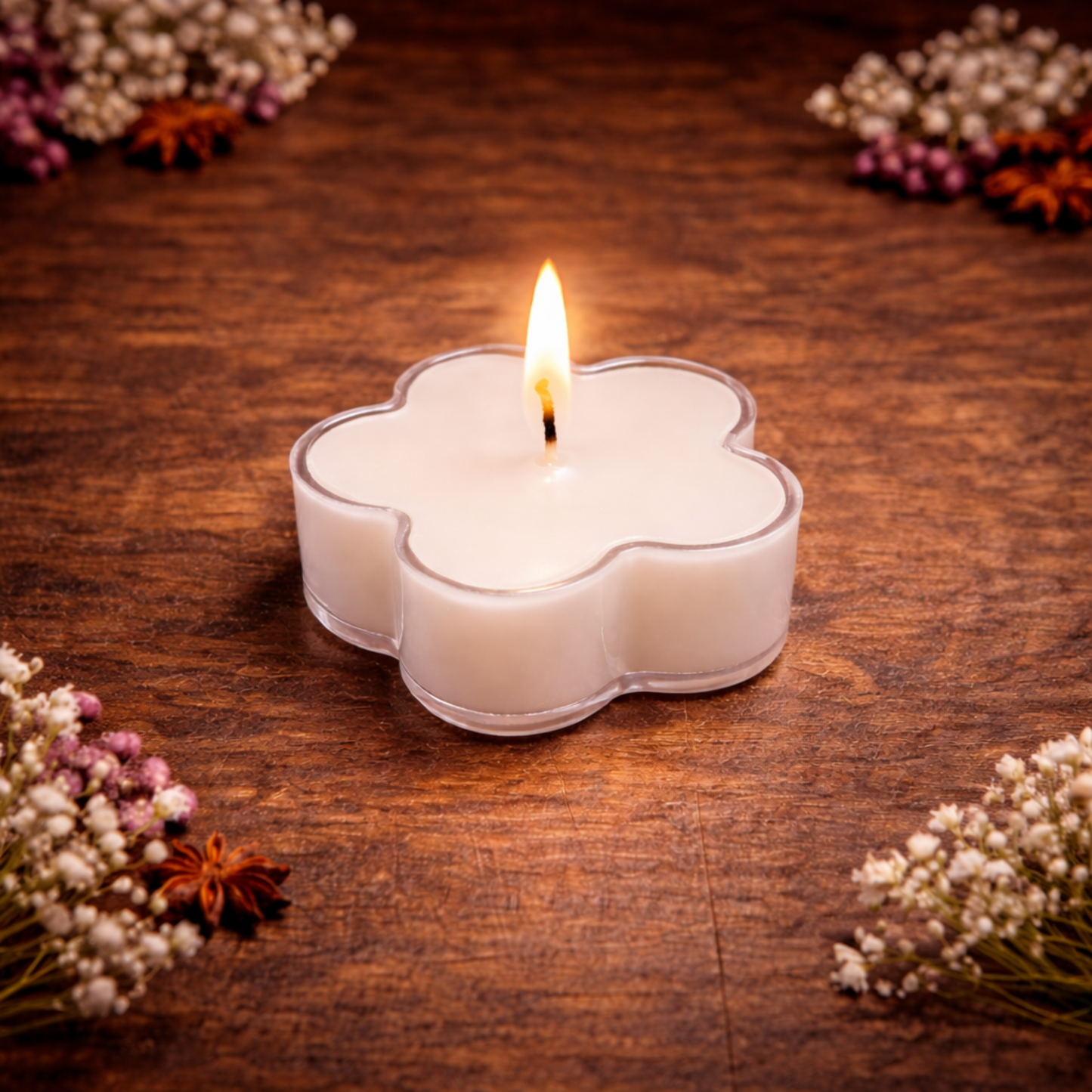 Flower Tea Light Candles