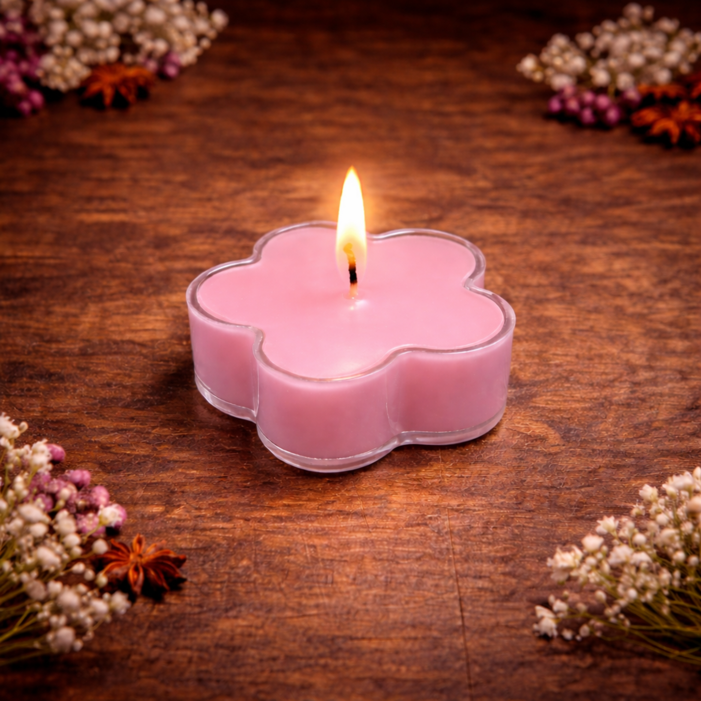 Flower Tea Light Candles
