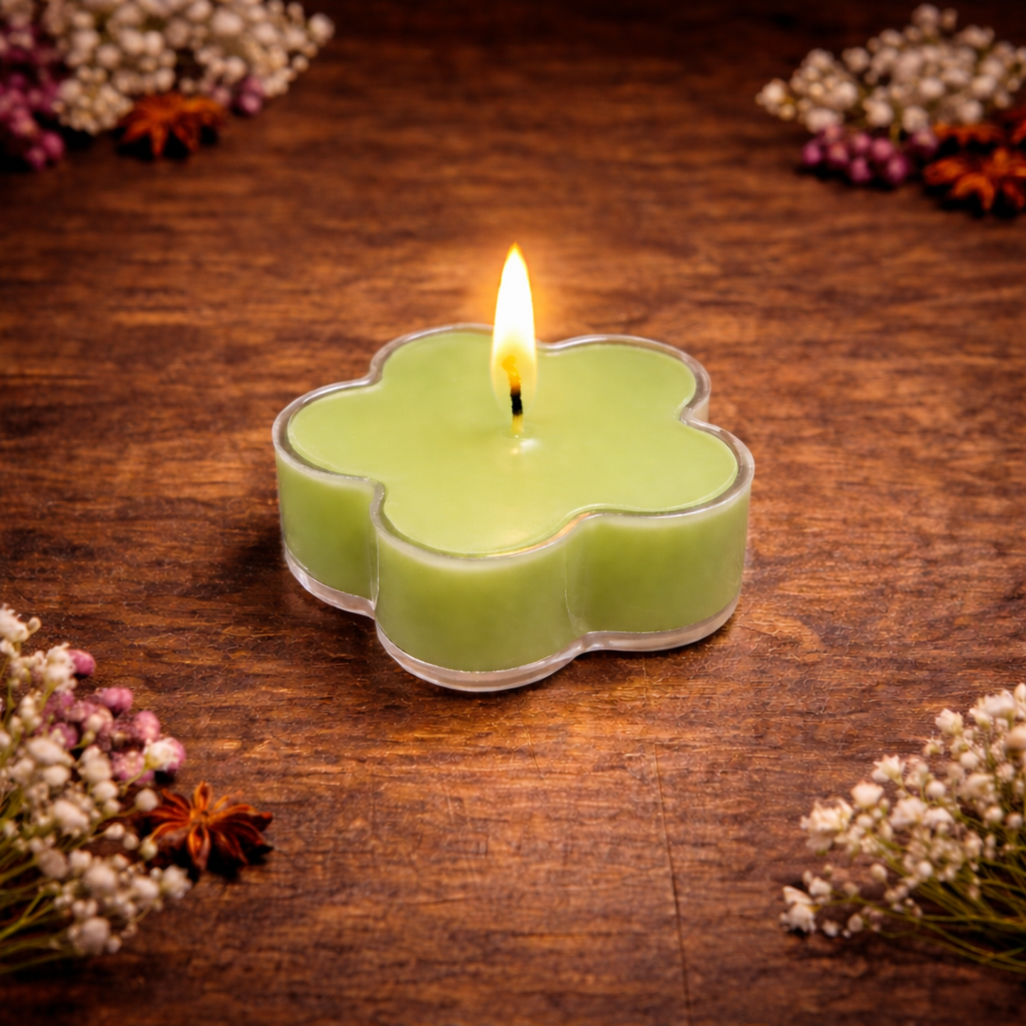 Flower Tea Light Candles