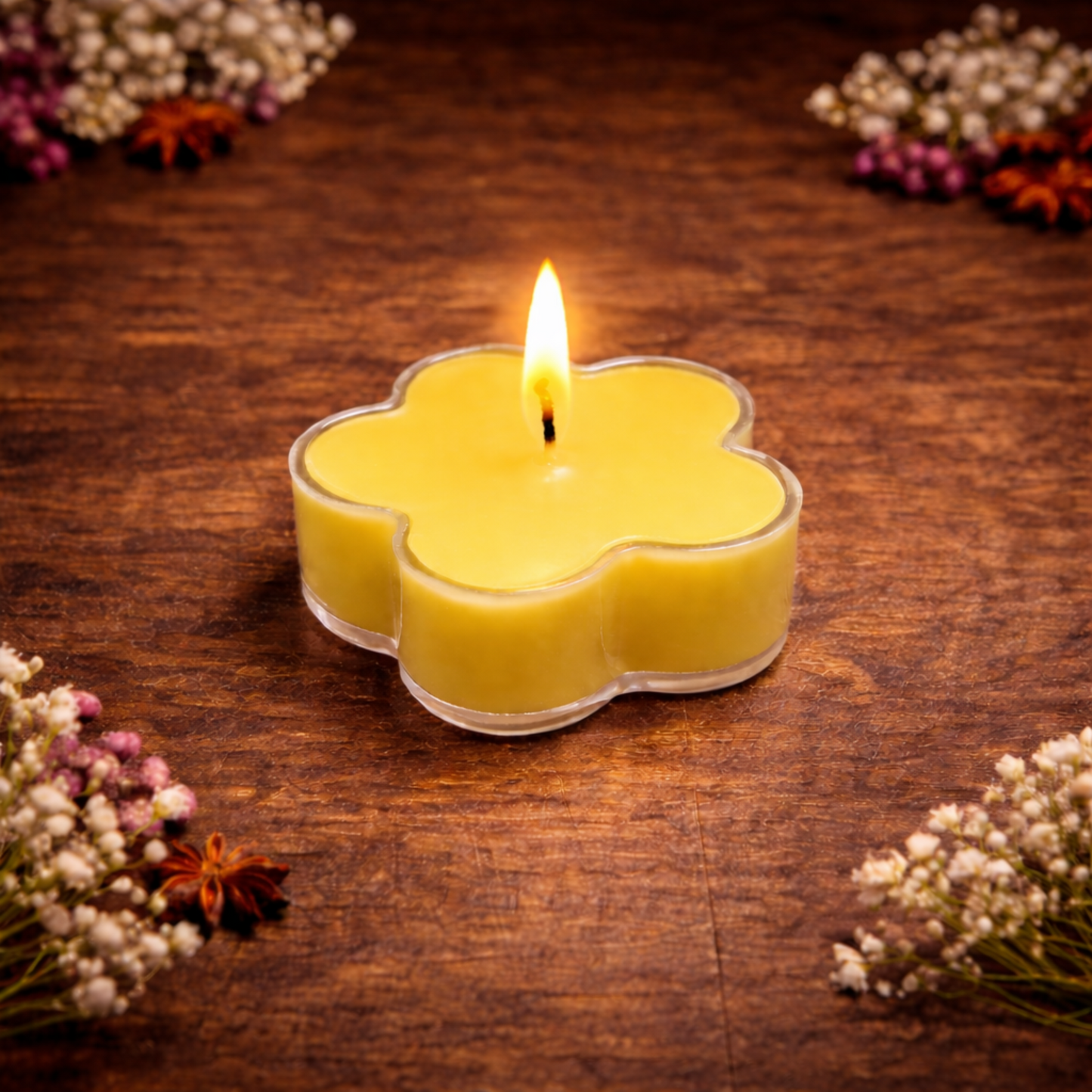 Flower Tea Light Candles