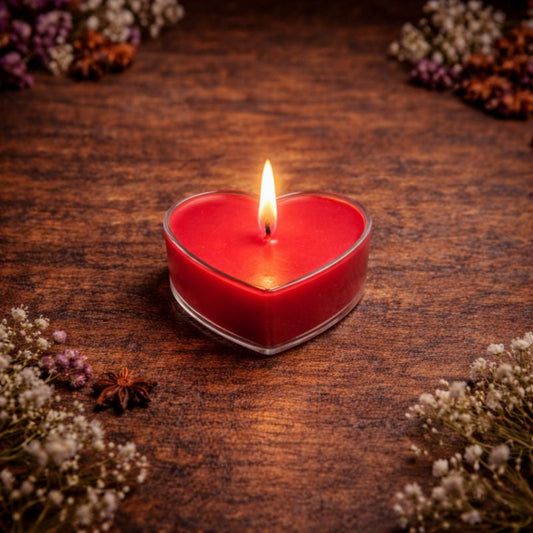 Heart-Shaped Tea Light Candle