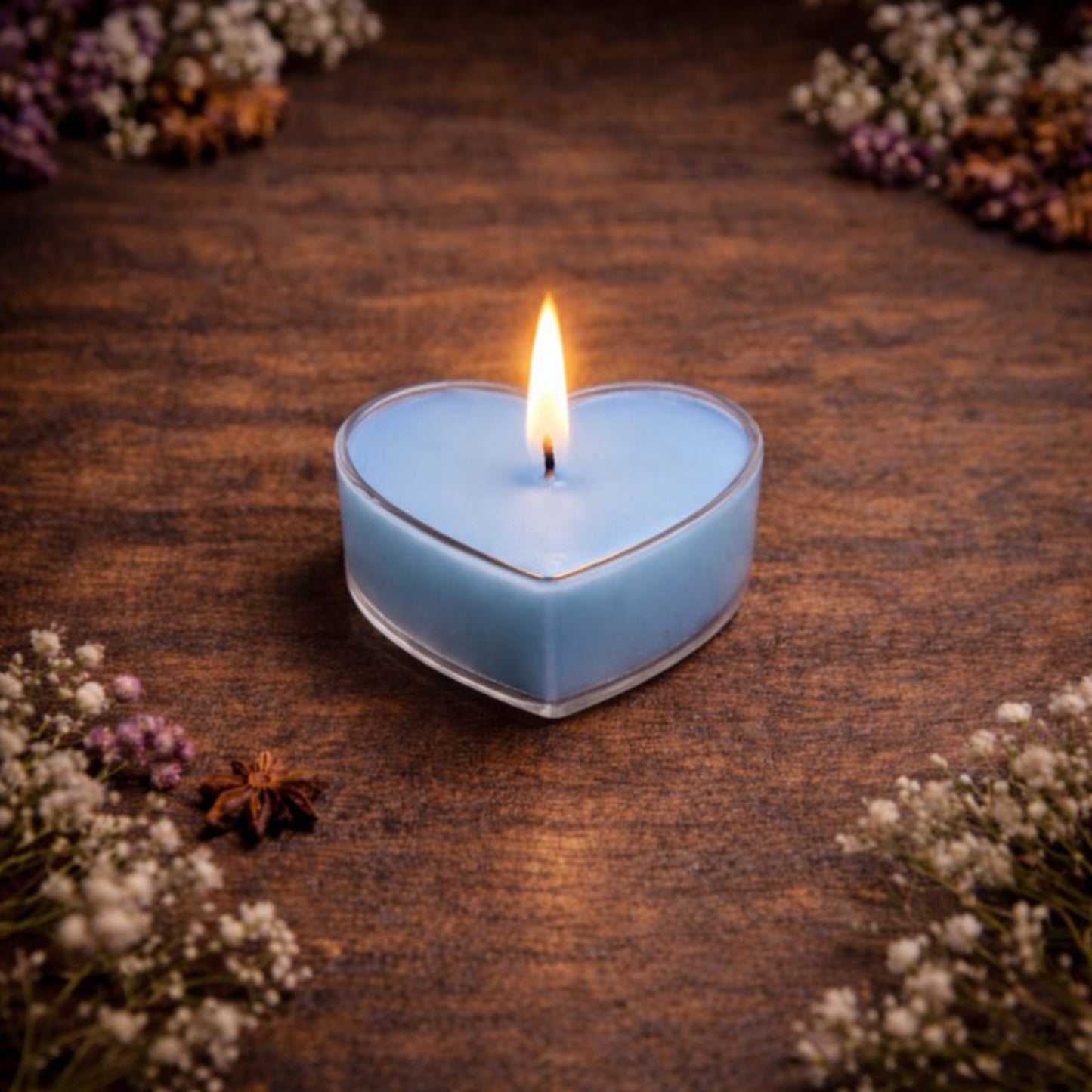 Heart-Shaped Tea Light Candle