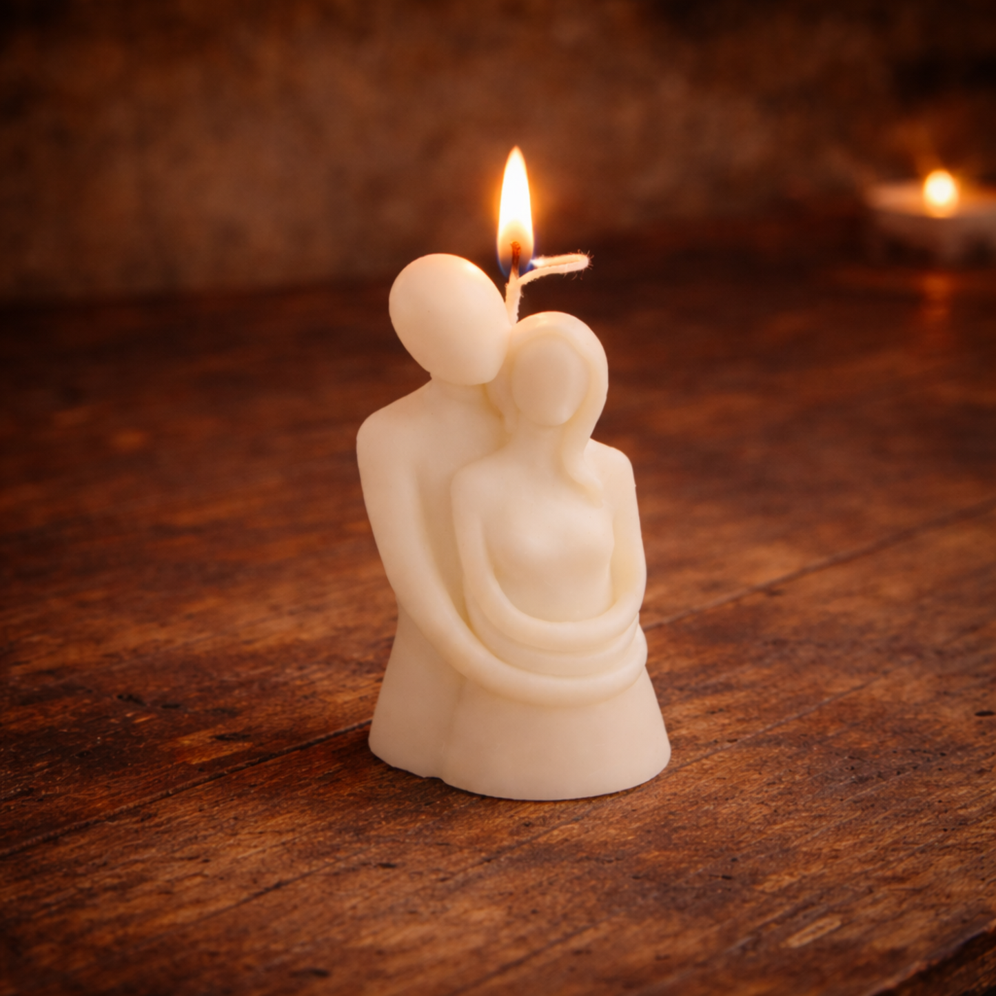 Embrace Love Couple Sculpted Candle