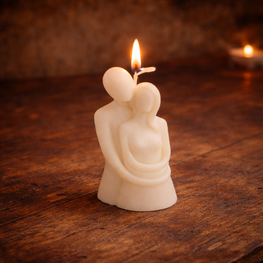 Embrace Love Couple Sculpted Candle