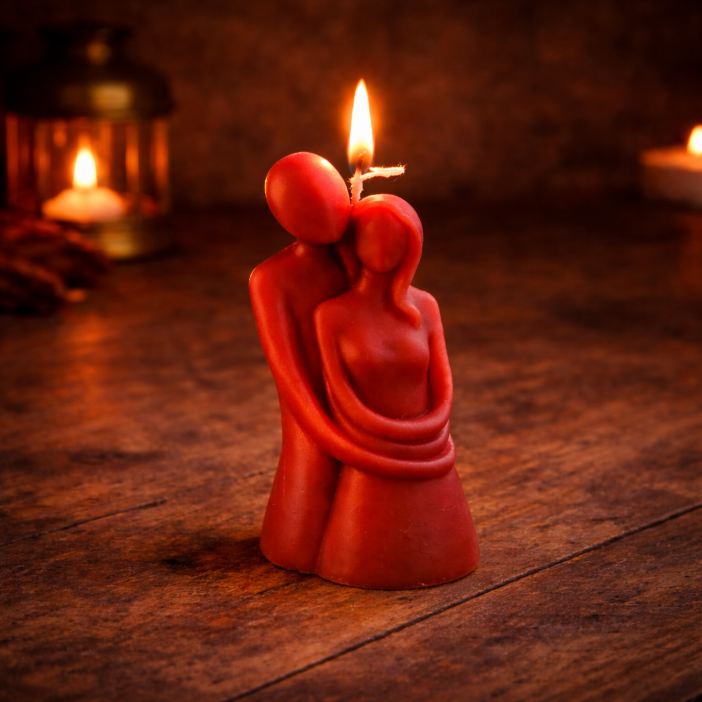 Embrace Love Couple Sculpted Candle