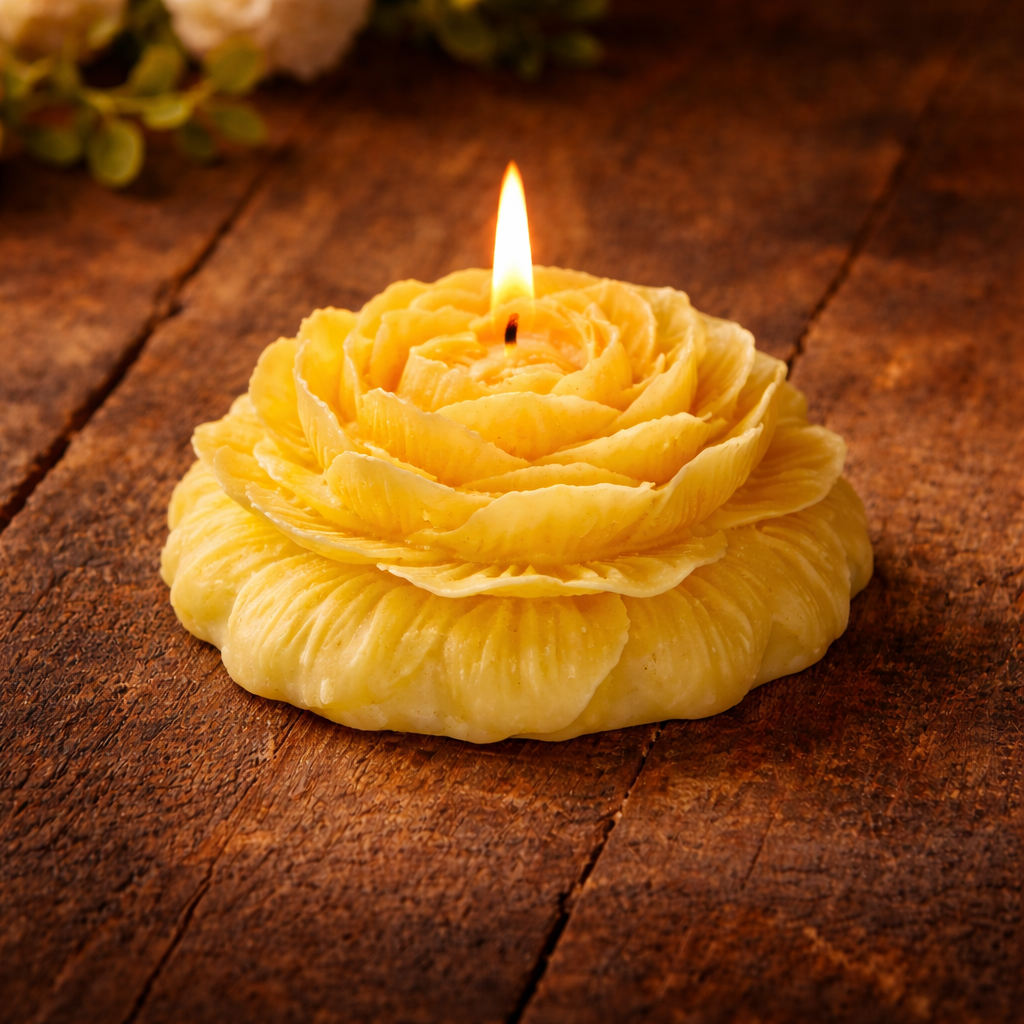 Rose Shape  Decorative Candle