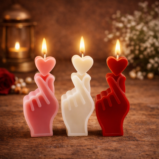 Finger Heart Hand Candle