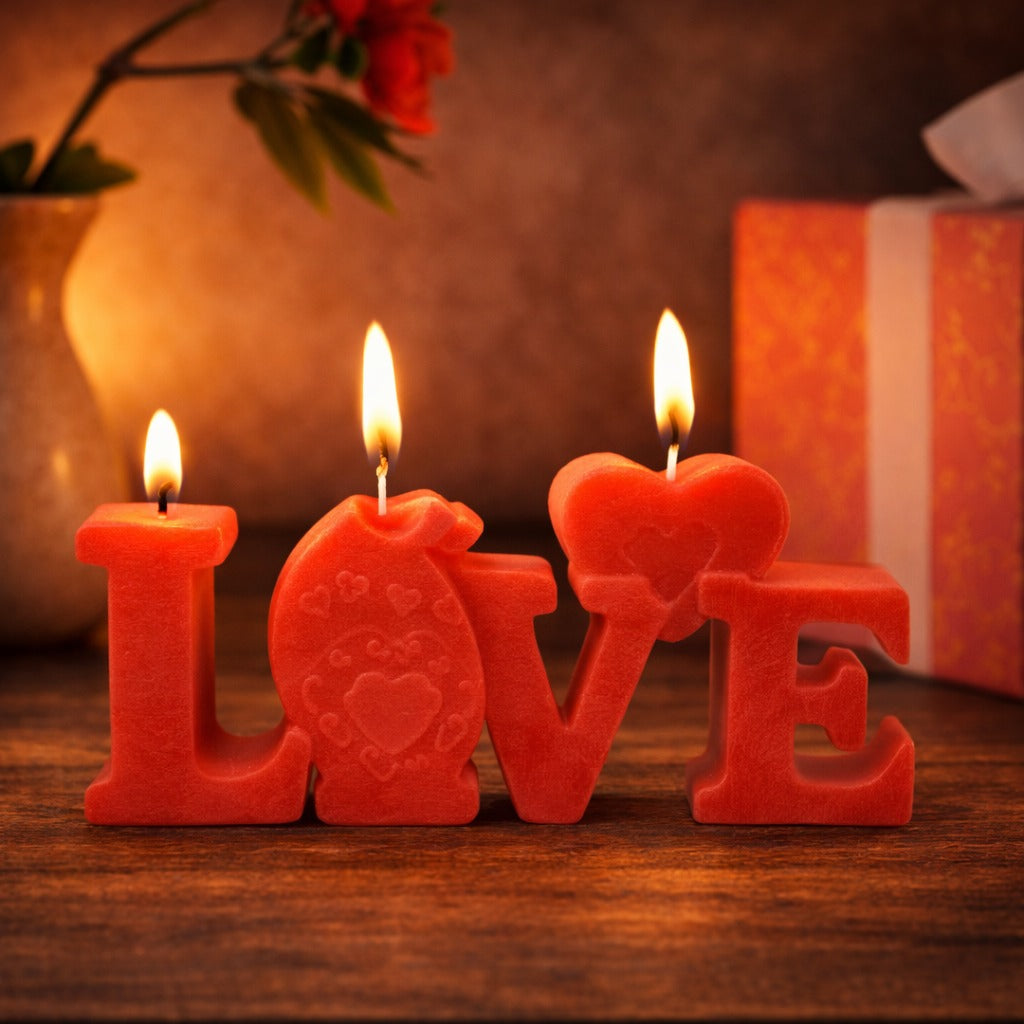 Love Word Candle