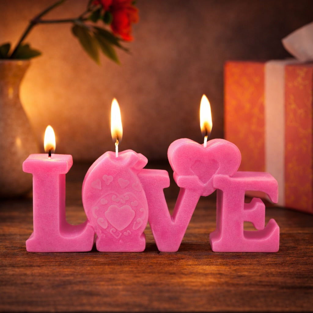 Love Word Candle