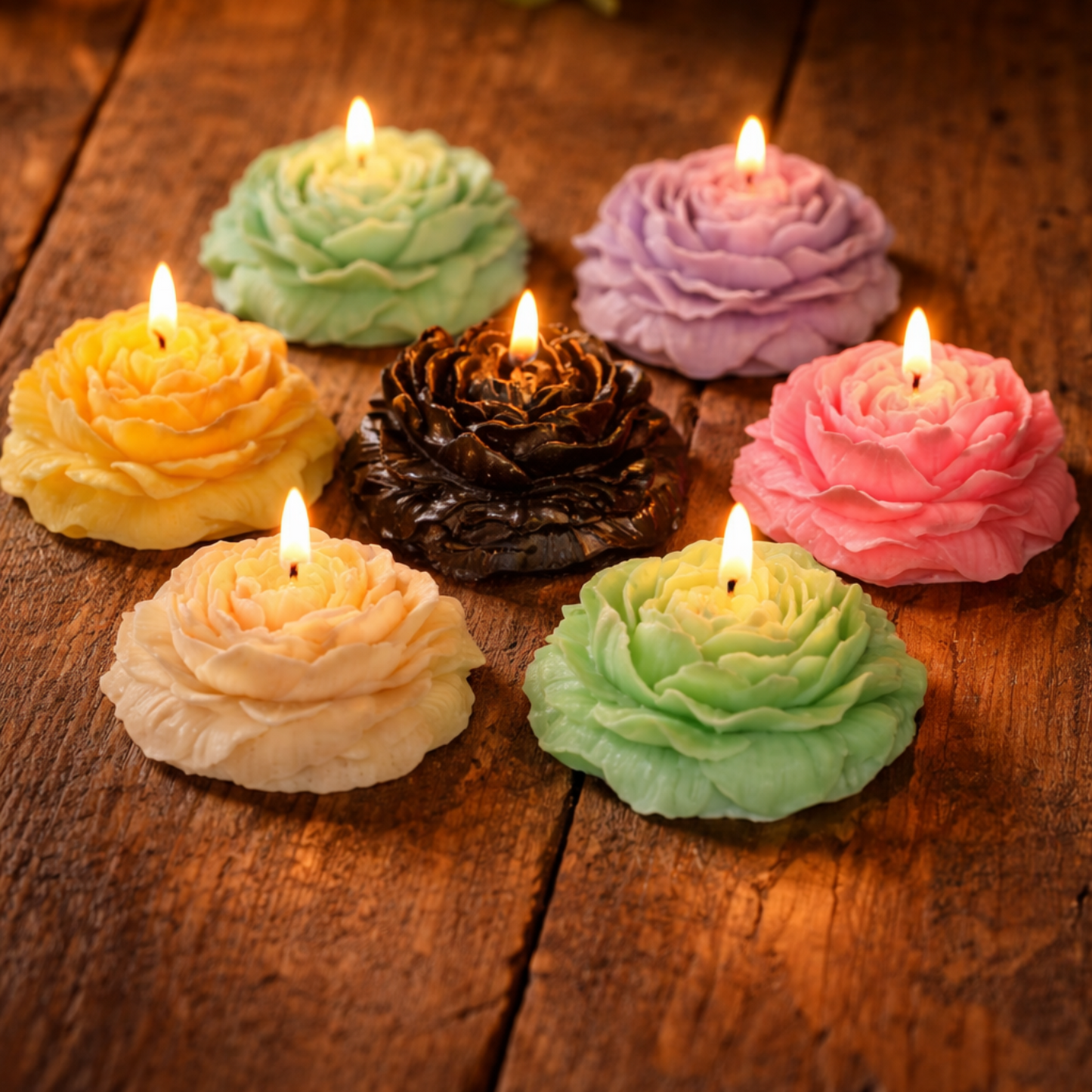 Rose Shape  Decorative Candle